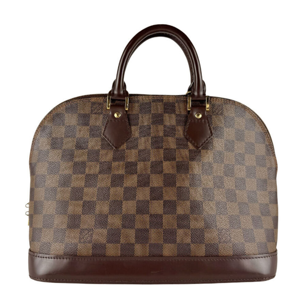 Louis Vuitton Handbag Damier Alma Canvas Ebene Brown